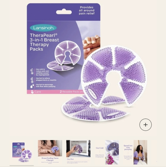 Lansinoh Nursing Ice Packs set of 2 - Picture 1 of 1